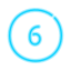 6 в кружке icon