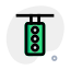 Traffic light for signaling and controlling the traffic icon