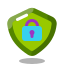 Escudo de seguridad verde icon