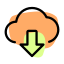 Download files from the cloud networking server icon