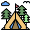 Camping icon