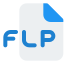 Flp file extension is categorized as audio files, data files and disk image files. icon