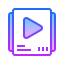 Lista de reprodução de vídeo icon