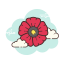 fiore di papavero icon