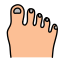 dedos de los pies icon