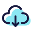 Download from the Cloud icon