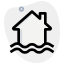 Natural calimity protection insurance covered layout icon