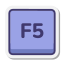 tecla f5 icon