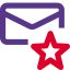 Starred favorite mail icon