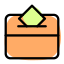 Election ballot voting box a polling station icon