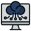 Cloud computing icon