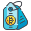 Bitcoin Price Tag icon