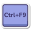 tecla Ctrl más F9 icon