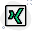 Xing social networking site for enabling a small-world network for professionals. icon