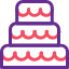 Birthday cake icon