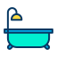 Dusche und Badewanne icon