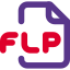 Flp file extension is categorized as audio files, data files and disk image files. icon