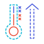 Termómetro arriba icon