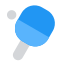 Table tennis an indoor Olympics game layout icon