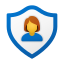 Security User Female icon