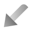 Down Left Arrow icon