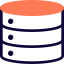 Multiple layer of server stack on each other icon