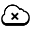 Cloud barré icon