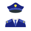 uniforme de police icon