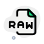 RAW Audio file format for storing uncompressed audio in raw form icon