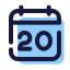 Kalender 20 icon