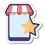 Étoile de magasin mobile icon