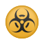 emoji de risco biológico icon