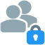Users locked encryption keypad padlock layout logotype icon