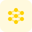 Molecular structure of electron proton and neutron icon