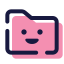 Миленькая розовая папка icon