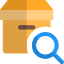 Delivery Box shipping address search on online portal icon