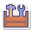 Caja de almacenamiento de herramientas completa icon