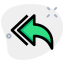 Reply all arrows icon