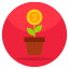 external-Dollar-Plant-business-and-finance-flat-circular-vectorslab icon