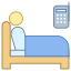 Im Bett anrufen icon