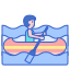 Slalom in canoa icon