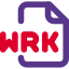 WRK is an audio production application across multiple tracks and can include MIDI data icon