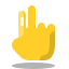 两个手指 icon