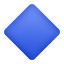 큰 파란색 사각형 이모티콘 icon