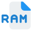 RAM file extension are used by RealPlayer to play offline or online audio files on your computer icon