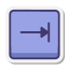 botón de finalizar icon