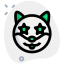 外部狗星眼表情符号在互联网上共享动物绿色塔尔维沃 icon