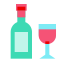 酒和玻璃杯 icon