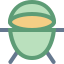 Huevo verde grande icon