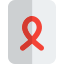 Cancer patient file isolated on a white background icon